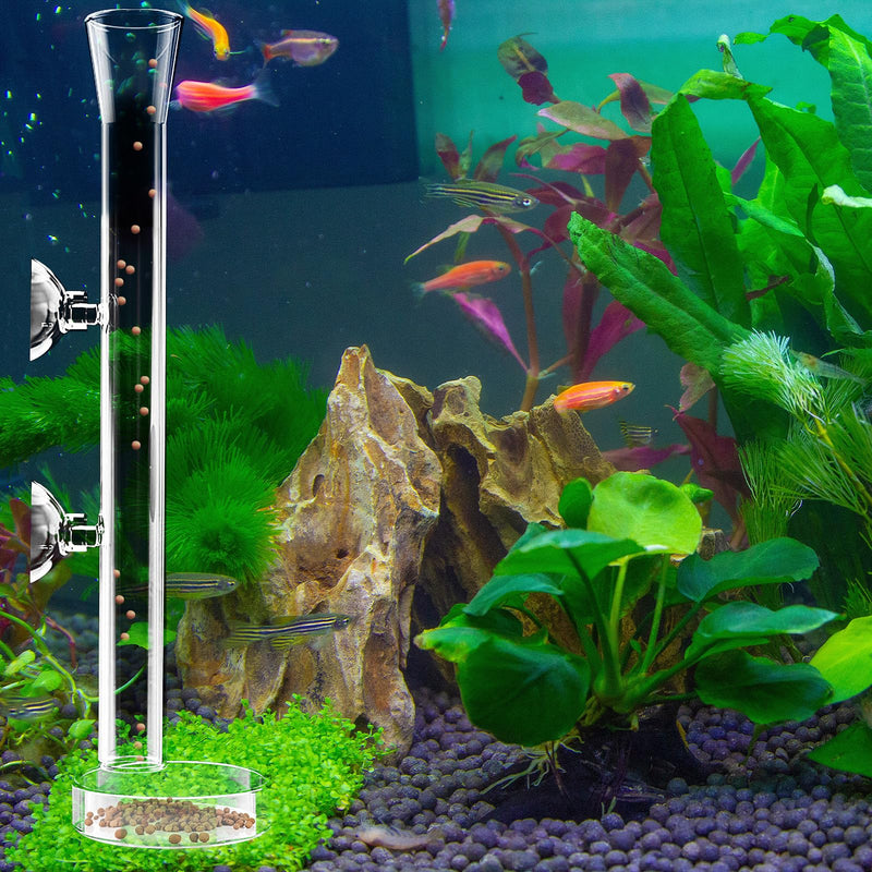 8 Pcs Shrimp Feeding Tube and Dish Fish Feeder Tube Tray for Plant Holder for Aquarium Fiberglass Fish Tank Feeding Tray (10inch) 10inch - PawsPlanet Australia