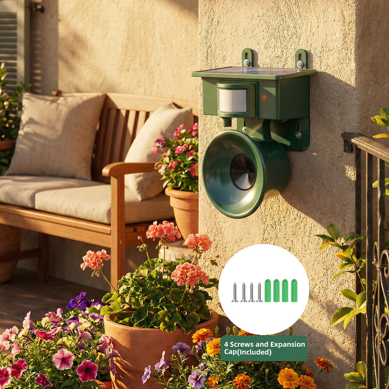 2026 New Solar Ultrasonic Bird Repellent Devices IP65 Bird Repeller Outdoor Motion Activated Bird Deterrents for Outside Pigeon Repellent Woodpecker Goose Deterrent for Rooftops Porch Patio Balconies 1 - PawsPlanet Australia