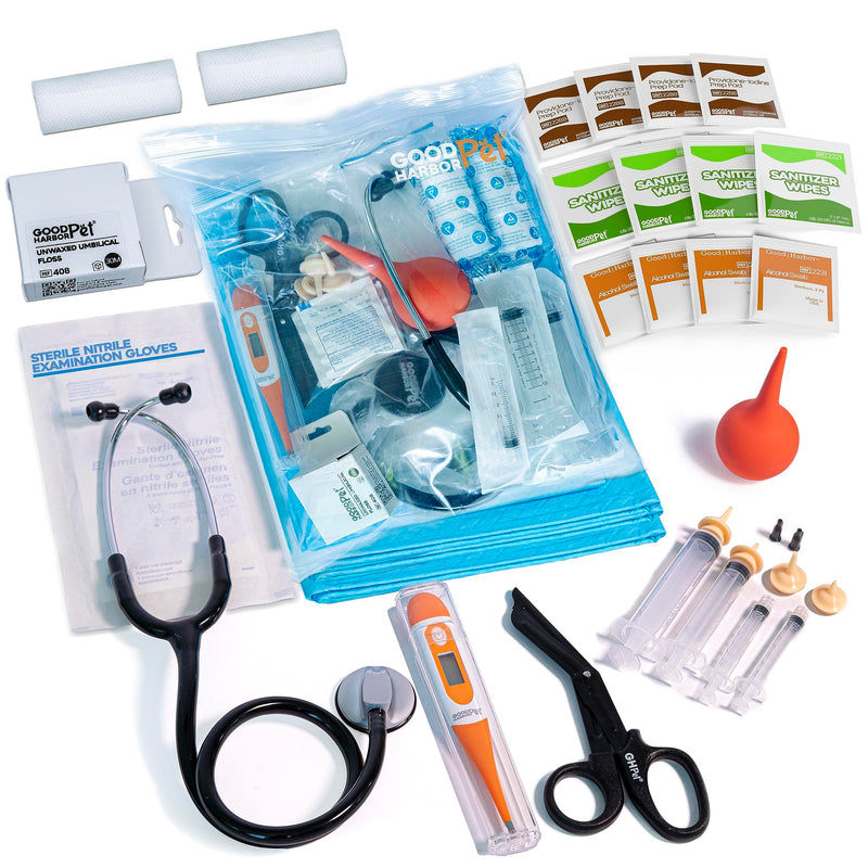 GoodHarborPet|Birthing Essentials Kit for Newborn Puppy, Kitten & Pets