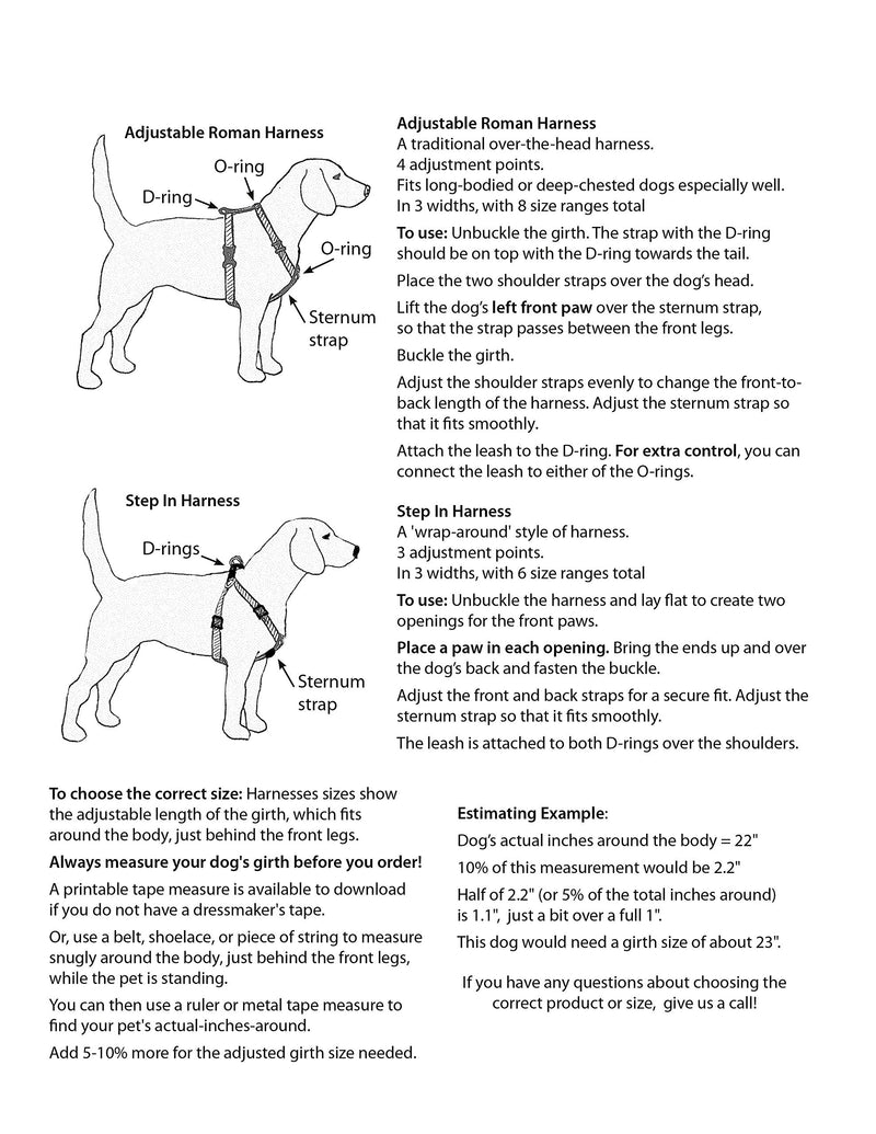 LupinePet Originals 1" Turtle Reef 19-28" Step In Harness for Medium Dogs Large - PawsPlanet Australia