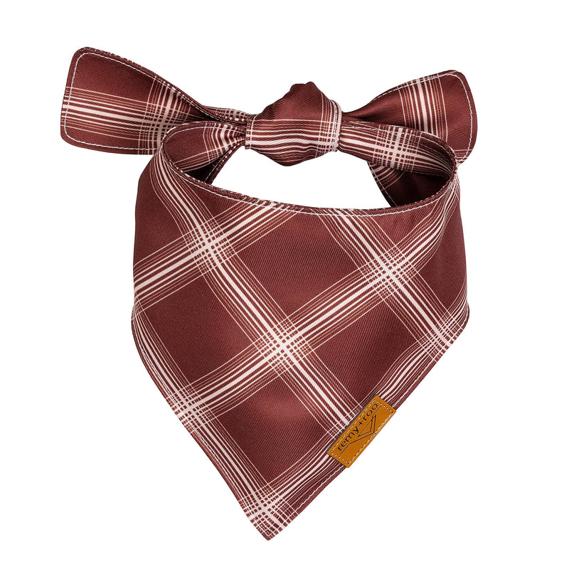 Remy+Roo Fall Dog Bandanas 4 Pack - Amber Set, Premium Durable Polyester Fabric, Patented Curved Design, Adjustable Fit for Small, Large, and XL Dogs, Trendy Patterns, Dog Fall Bandanas (Small) - PawsPlanet Australia