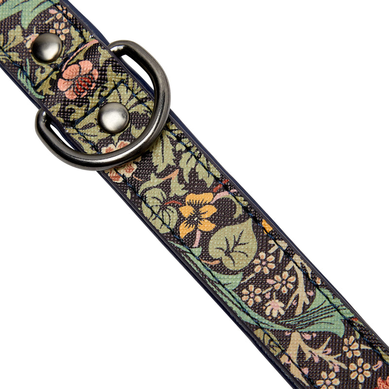Canine Companion Small Adjustable Dog Collar | Smart, Stylish & Comfortable | Printed Vegan Leather | Dimensions: 32cm x 1.7cm