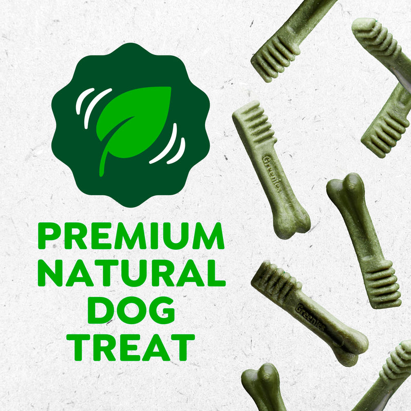 Greenies Dental Treats for Dogs, Veterinarian-Recommended Aging Care Adult Natural Dental Dog Treats, Teenie Size, 27 oz. Pack, 96 Count 96 Count (Pack of 1)