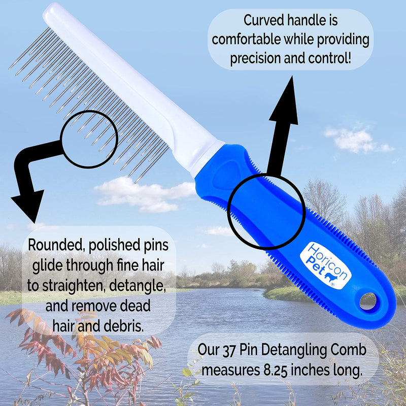 Ultimate Pet Dematting & Deshedding Set - 3 in 1 Grooming Tool Set - Dual Sided Undercoat Rake, Dematting Razor Comb & Detangling Pet Comb 3 Piece Set - PawsPlanet Australia