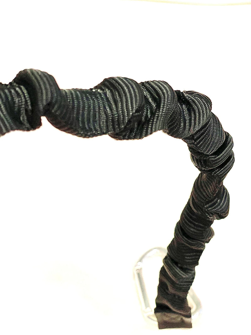 Neewa Racing Tug Line with Bungee for 2 Dogs (2m (6.5ft) - 2 Dogs, Black) - Ideal Lead for Hands Free Walking, Running, Canicross, Bikejoring - This Leash has Handle in the Middle to Allow Dog Control 2m (6.5ft) - 2 Dogs - PawsPlanet Australia