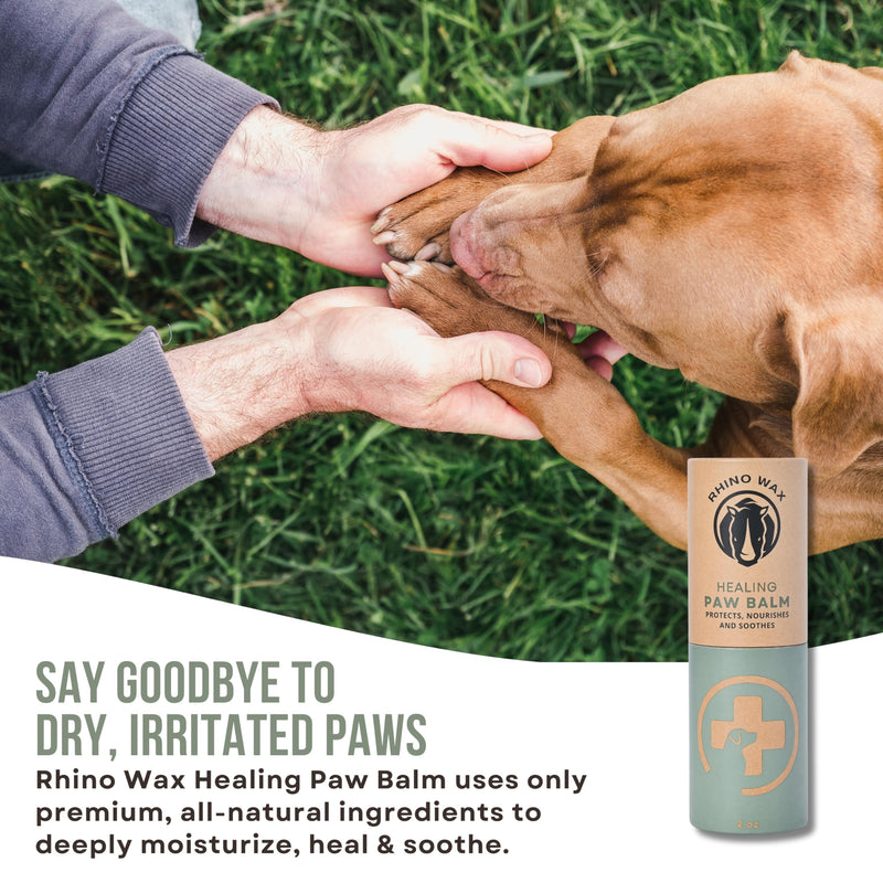 Healing Dog Paw Balm (2oz) - Moisturizer, Soother, and Pain Relief for Dry, Cracked, or Irritated Paws - Natural - Lick-Safe Formula - Safe for Dogs, Puppies, or Cats - Made in The USA - PawsPlanet Australia