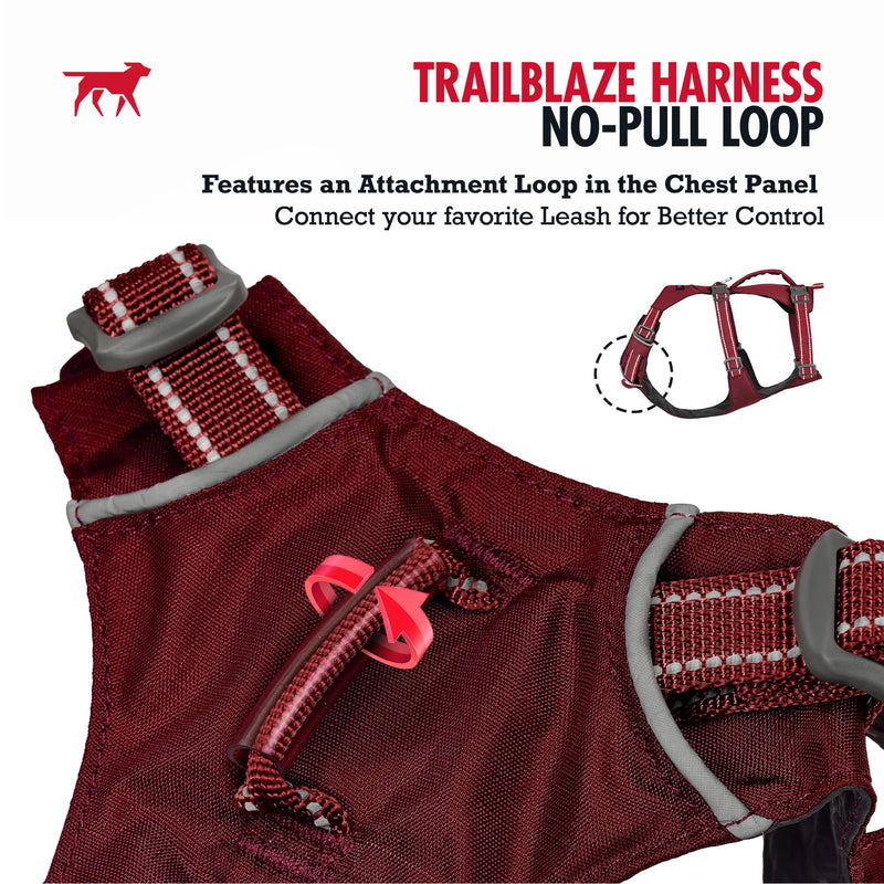 Tuff Pupper Escape Proof Dog Harness for Extra Small Dogs | No Pull Lightweight Adjustable Harness | No Escape Multifunctional Outdoor Pet Gear | Strong Durable Breathable | Secure Comfortable Fit XX-Small Crimson Red - PawsPlanet Australia