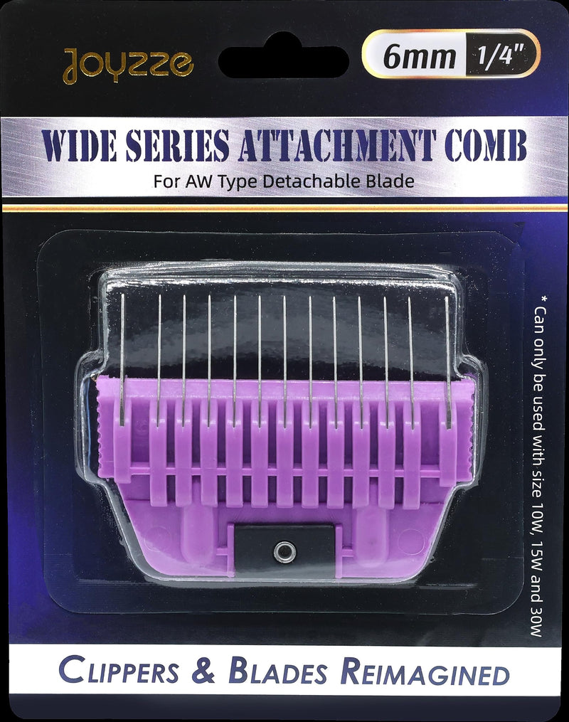A Series Wide 6mm 1/4" Metal Comb, Dog Grooming Blades for Smooth Coat, Professional, Durable, Precise, Compatible with A Series Clippers A Series Wide 6mm 1/4" Metal Comb - PawsPlanet Australia