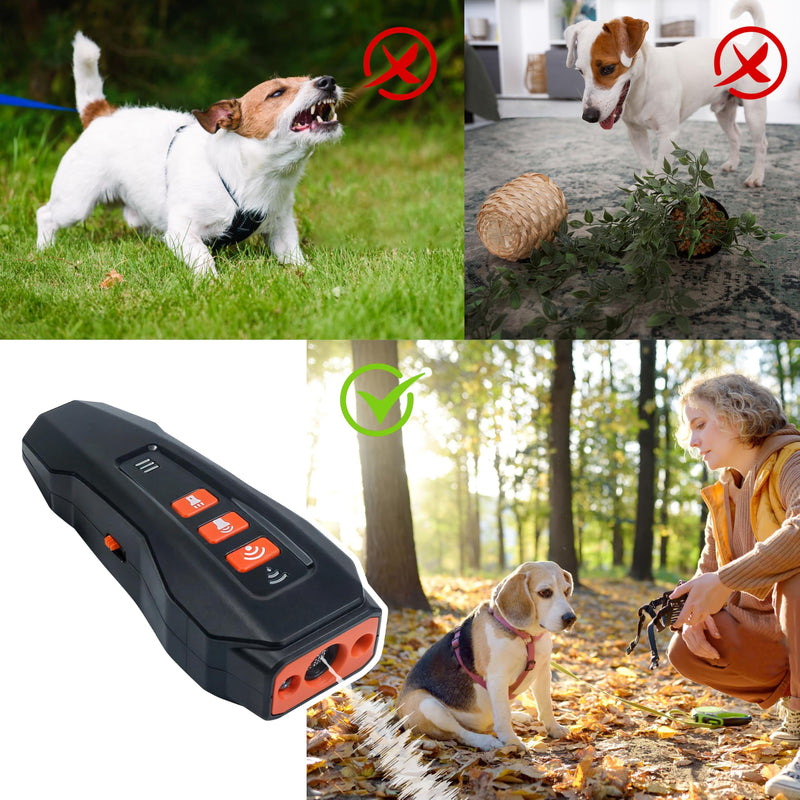 Barks No More Dog Training Device, Ultrasonic Barking Control Whistle Silencer Deterrent Stopper Repeller Aid Safe Pet Guard Anti Unwanted Whining Behavior Outdoor Indoor Silent Remote Clicker Trainer - PawsPlanet Australia
