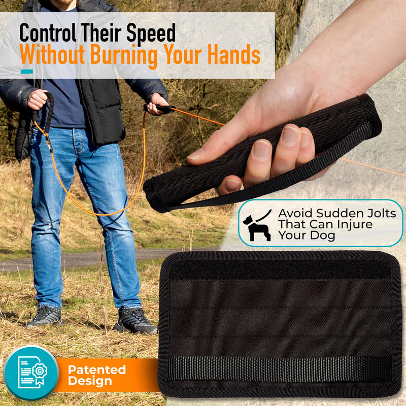 Total Pet Rope Training Lead for Dogs - Long Line Dog Lead for Training Recall & Commands at Distance W/Control Handle (10m) 10m - PawsPlanet Australia