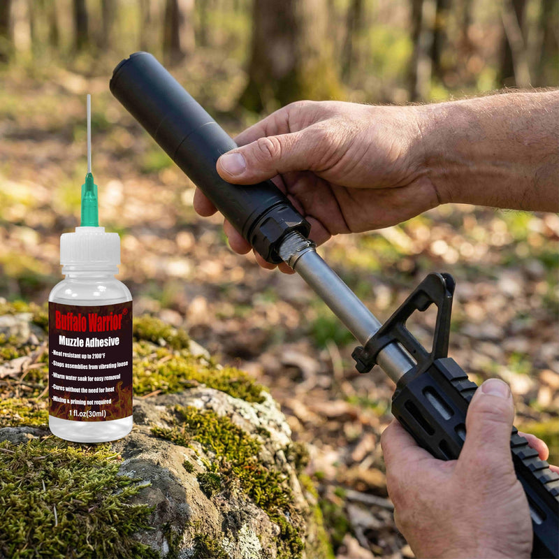 Gun Muzzle Thread Locking Agent for Muzzle Devices & Accessories，Prevents Loosening