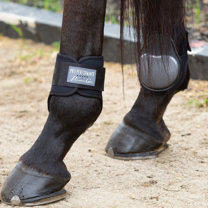 Professional's Choice Sports Medicine Products Pro Performance Fetlock Horse Boots Equestrian Sports | Black One Size - PawsPlanet Australia