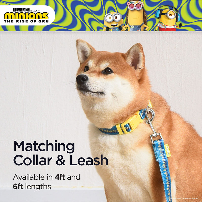 Minions Dog Leash, 4ft (48in) Blue and Yellow Minions in a Row | Gifts for Minions Fans and Their Pets | Officially Licensed Pet Product from Universal Studios 4 Foot - PawsPlanet Australia