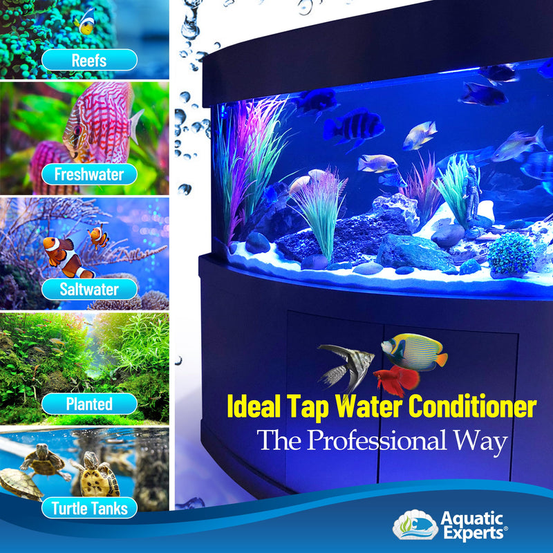 TankFirst Aquarium Water Conditioner and KloudAway Aquarium Water Clarifier 250mL, Made in USA (Value Pack) - PawsPlanet Australia