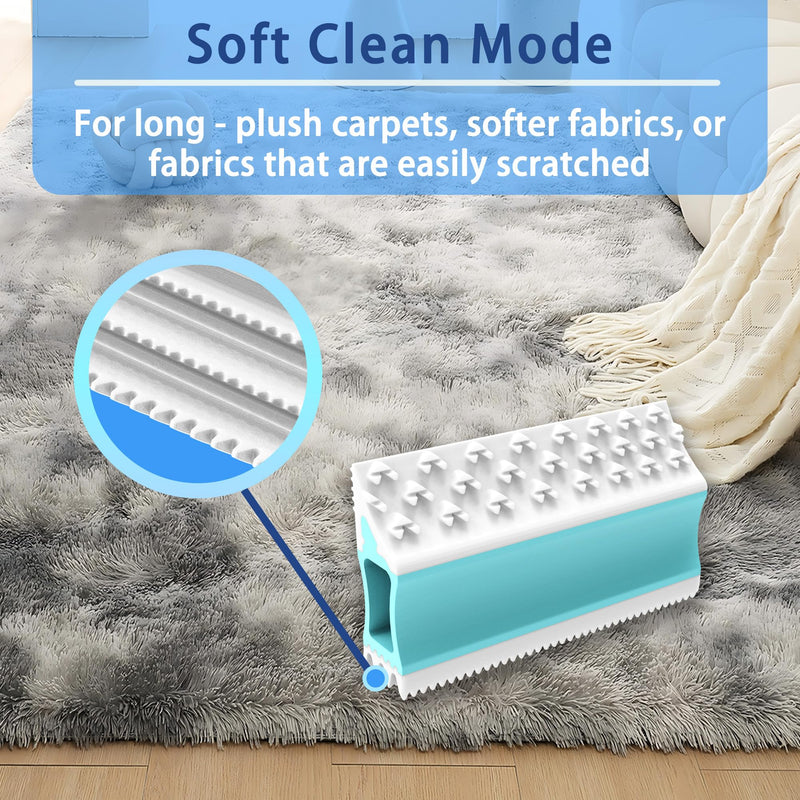 4IN1 Pet Hair Remover, Dog/Cat Fur Removal Tool - Design to Uproot and Clean Embedded Pets Hair in Carpet, Couchs, Cat Trees, Portable Fur Cleaning for Car Interior, Mini + Mega Mini+mega - PawsPlanet Australia
