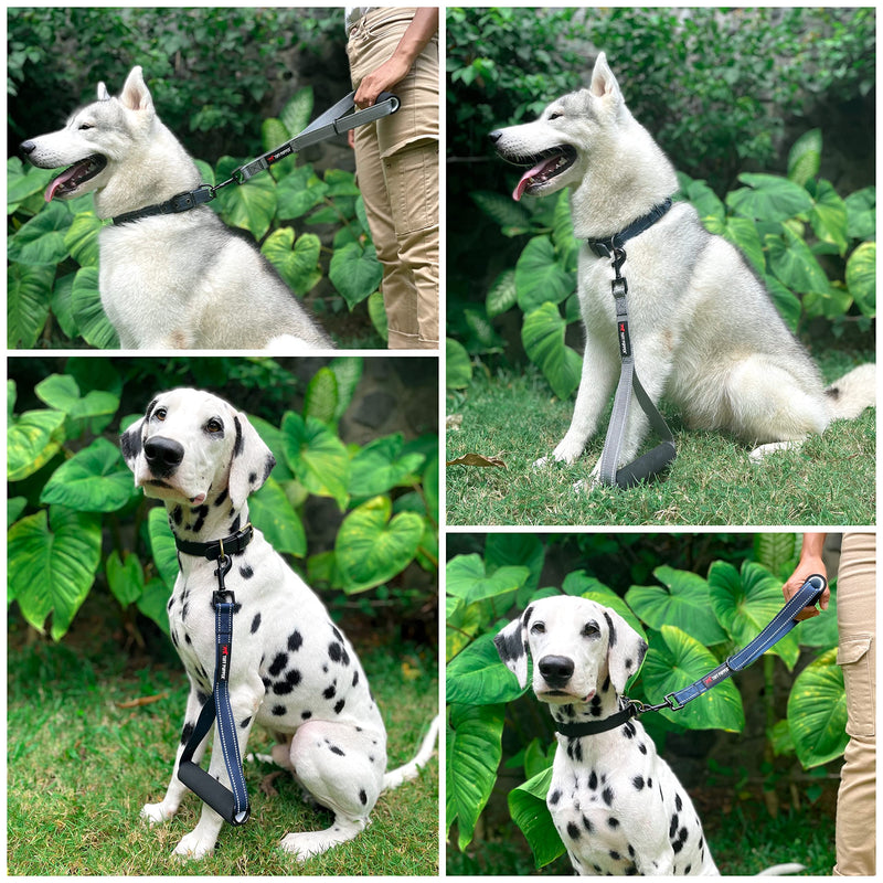 Tuff Pupper Service Dog Leash With Handle for Large Dogs | 12 Inch | Perfect for Service Harness & Training | Traffic Handle With Padding | Short Coupler - PawsPlanet Australia