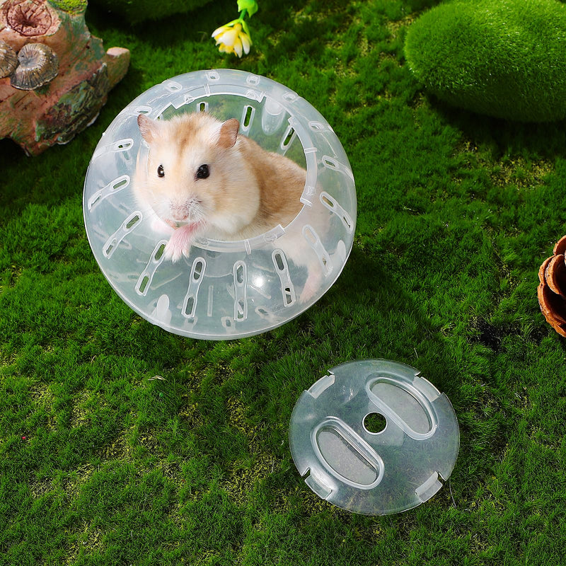 Totority Hamster Exercise Ball 2pcs Small Pet Running Wheels for Hamsters & Hedgehogs, Ventilated Safe Activity Sphere with Easy-Clean Design - PawsPlanet Australia