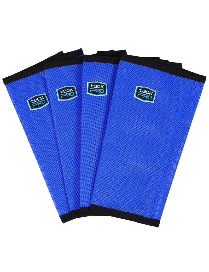 Horse Fly Boots for Horses Set of 4, Breathable Mesh Fly Leggings, Stay-Up Fly Leg Wraps for Summer Medium Blue
