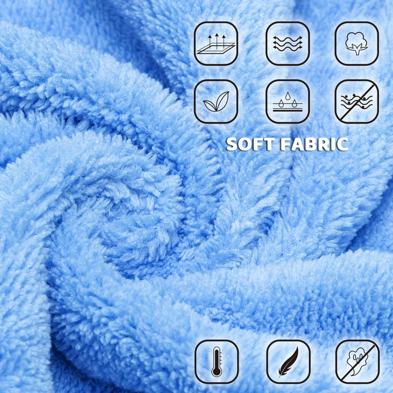 Dog Bath Towel Robe - Quick Drying Absorbent Hooded Dog Bathrobe Towel for Bath Grooming Beach Trip Pool - Soft Cozy Adjustable Dog Drying Coat Hoodie for Meidum Large Dog X-Large: chest girth 27"-42" - PawsPlanet Australia