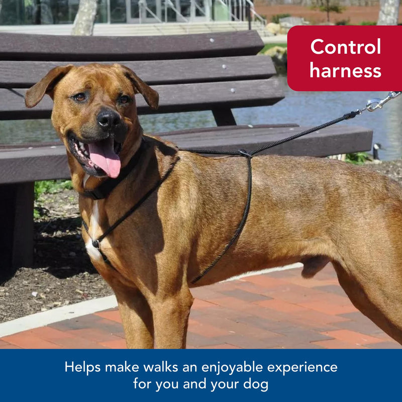 Coastal Pet Holt Adjustable Dog Control Harness - Big & Small Dog Harness - Walking Harness for Dogs - Instructions Included - Top-Grade Pet Supplies for Dogs - Black, Small (14") - PawsPlanet Australia