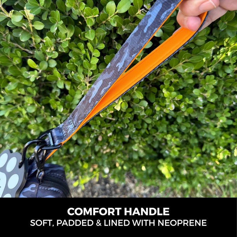 Adjustable Dog Leash | Camo Chic (SH?k) Orange | M Camo Chic | Orange Medium - PawsPlanet Australia