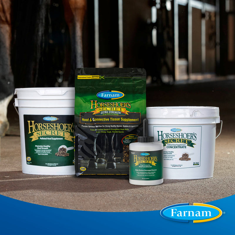 Farnam Horseshoer's Secret Deep-Penetrating Hoof Oil for Horses, Conditions Dry Hooves, Prevents Cracks, Splits & Contracted Heels, Contains Avocado, Glycerine & Mineral Oils, Fast Absorbing, 32 Oz 32 Ounces - PawsPlanet Australia