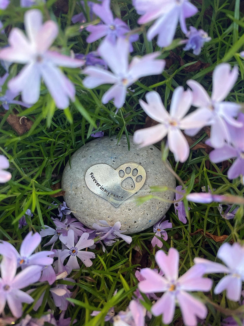 Comforting Dog Memorial Gift - Sympathy or Condolence Gift for Loss of Pet - Forever in My Heart Stone by Whitney Howard Designs - PawsPlanet Australia