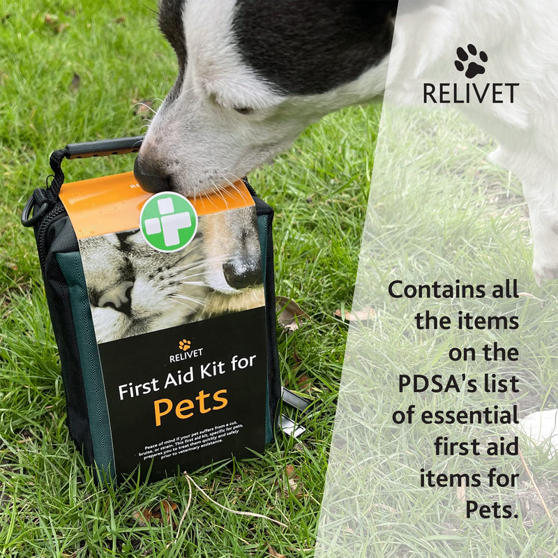Reliance Medical Pet First Aid Kit - Essential Care for Dogs and Cats, Ideal for Travel, Camping, Home Use, Includes Saline, Bandages, Durable Rip-Stop Fabric Bag, 1 Kit - PawsPlanet Australia