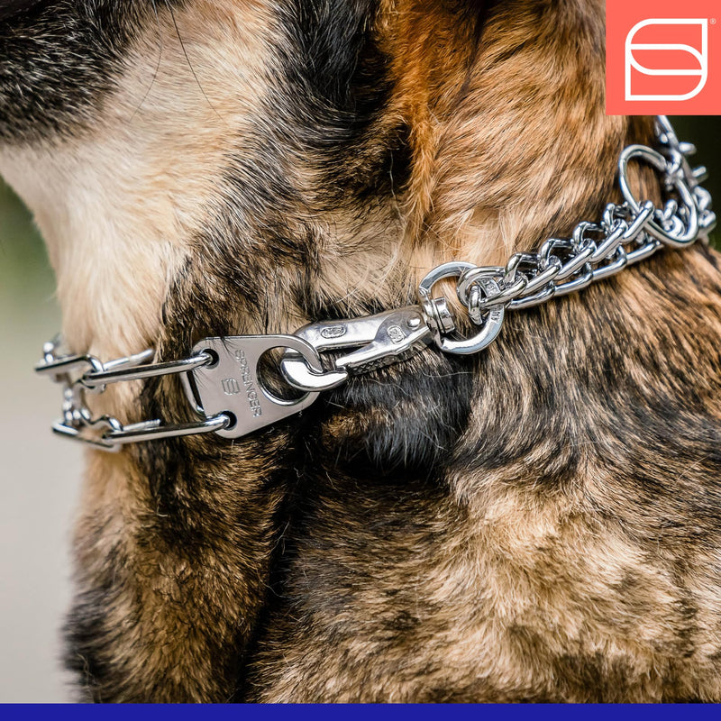 Herm. Sprenger Ultra-Plus Prong Dog Training Collar with Quick Release Snap and Swivel, Anti Pull Training Pinch Collar, Steel Chrome Plated (3.0 mm x 18" Neck Size; 23" Chain Length) 3.0 mm x 18" Neck Size; 23" Chain Length