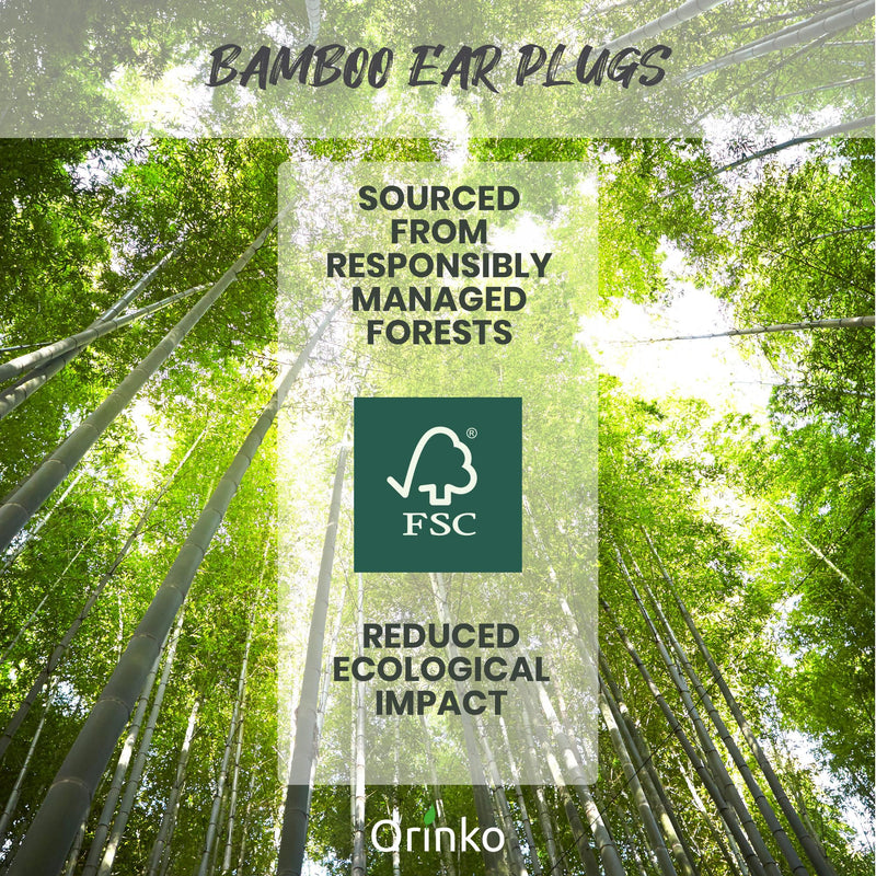 ORINKO® Bamboo Ear Cleaner x6 - Eco-Friendly Sustainable Design for Natural Ear Care - Reusable and Durable Ear Cleaning Tool for Gentle Personal Hygiene - Ideal for Family Use