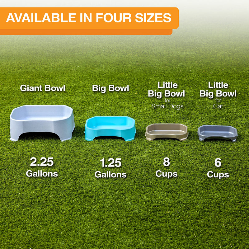 Neater Pet Brands Big Bowl - Extra Large Water Bowl for Dogs (1.25 Gallon Capacity, 160 oz) - Huge Over Size Pet Bowl - Gunmetal Grey 1.25 Gallons - PawsPlanet Australia