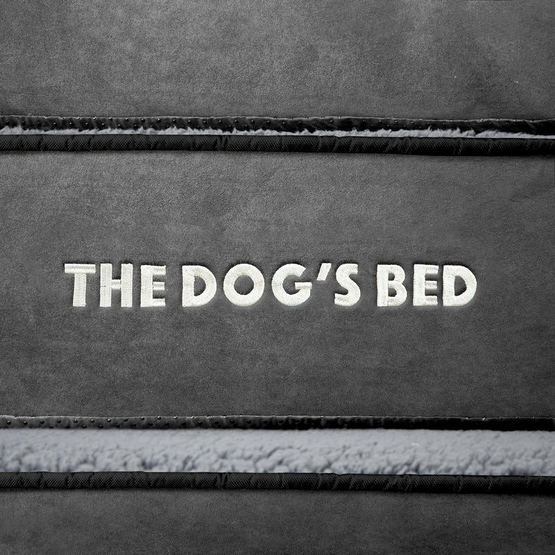 The Dog's Bed Replacement Outer Cover ONLY (Outer Cover ONLY - NO Bed, NO Waterproof Inner) for The Dog's Bed, Washable Plush Fabric, Large Grey Plush Large Spare Cover - PawsPlanet Australia