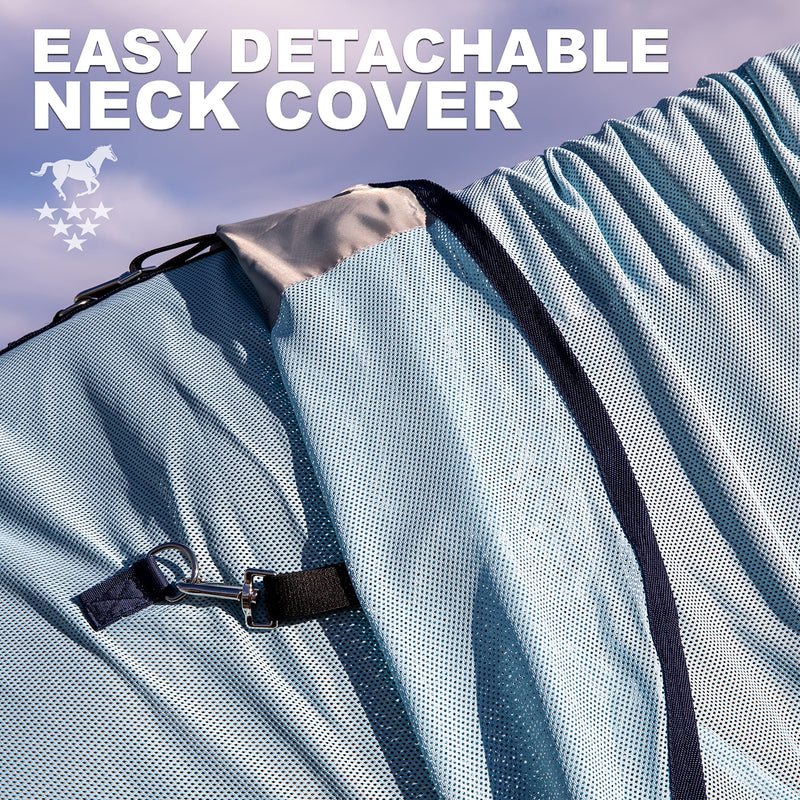Professional's Choice Theramic Fly Neck Cover | Increase Blood Circulation | Reduce Inflammation | Ease Pain | Fight Flies