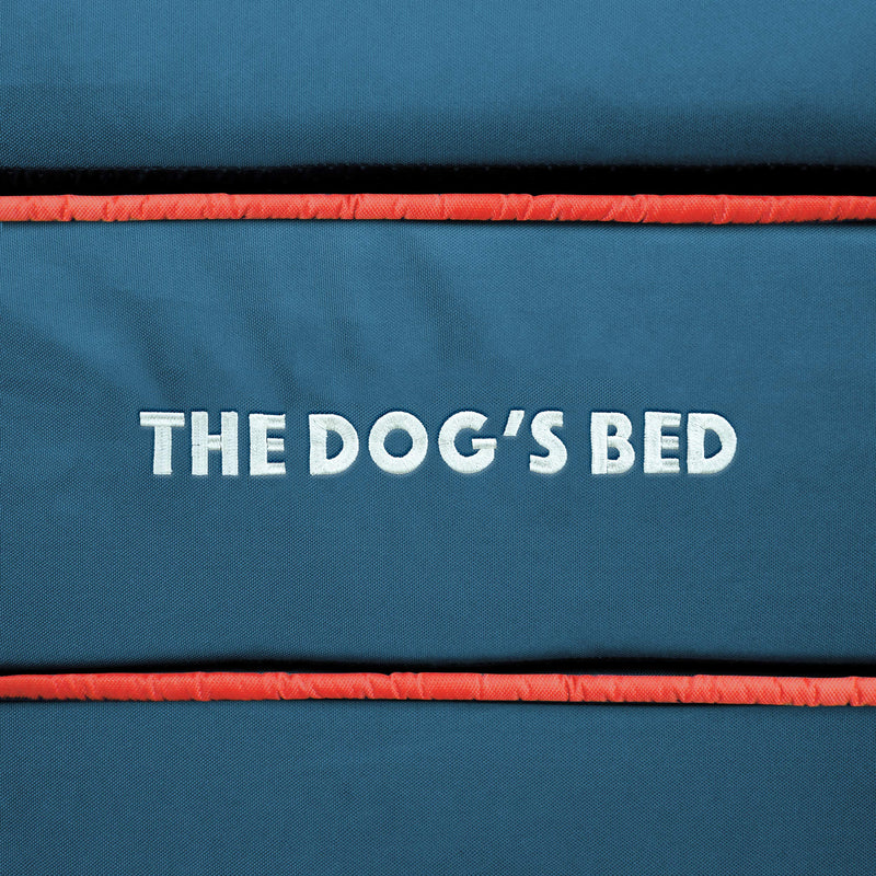 The Dog’s Bed Replacement Outer Cover, Oxford Fabric, Blue with Red Trim, Medium, 4-Inch Medium Spare Cover (4" Deep) - PawsPlanet Australia