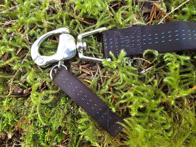 Heavy-Duty 6ft Dog Leash – Quick Release Snap, Dyneema Handle, Waterproof, 316 Stainless, Handmade USA (Hunter Green) Hunter Green - PawsPlanet Australia