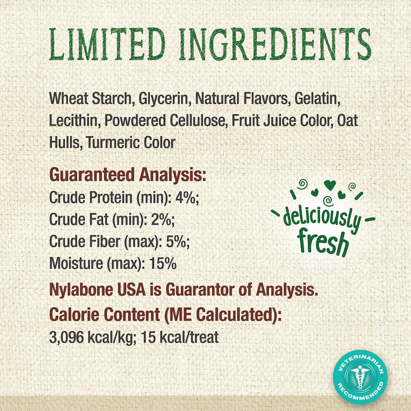 Nylabone Nutri Dent Natural Dental Chews for Dogs, Limited Ingredient Dog Treats Made in the USA, Clean Teeth & Fresh Breath, Healthy Dog Chews, Fresh Breath Flavor, For X-Small Dogs, (160 Count) Fresh Mint 27.2 Ounce (160 Count) - PawsPlanet Australia