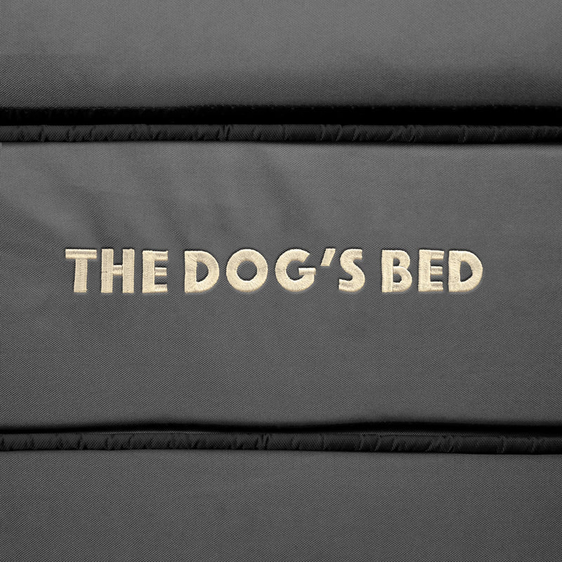 The Dog's Bed Replacement Outer Cover ONLY (Outer Cover ONLY - NO Bed, NO Waterproof Inner) for The Dog's Bed, Washable Oxford Fabric, Extra Large 6 Inches (Grey with Black Piping) Grey with Black Trim XL Spare Cover (6" Deep) - PawsPlanet Australia