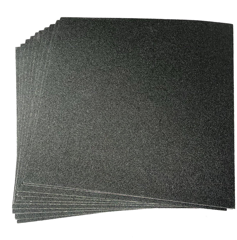 10 - Pack 10.5" x 10.5" 27cm x 27cm Abrasive Sheets Sand Paper 80 grit Replacement Removeable Adhesive Backing Dog Scratch Pad Nails Grinder Trimmers Clipper Board Paw Claw cat k9 Emery File Replacement 80 Grit Abrasive Sheerts - 10 pack - PawsPlanet Australia