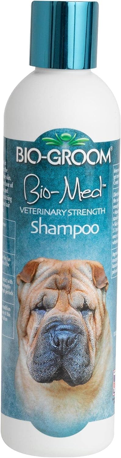 Bio-Groom Bio-Med Dog Shampoo - Dog Bathing Supplies, Puppy Shampoo for Sensitive Skin, Hot Spot Treatment, Itch Relief, Made in USA - 8 fl oz - PawsPlanet Australia