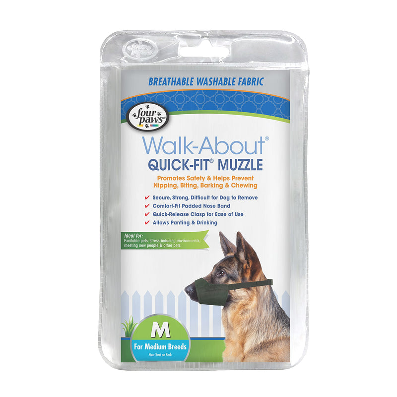 Four Paws Walk-About Quick-Fit Dog Muzzle 3 - Medium 3-Medium - PawsPlanet Australia