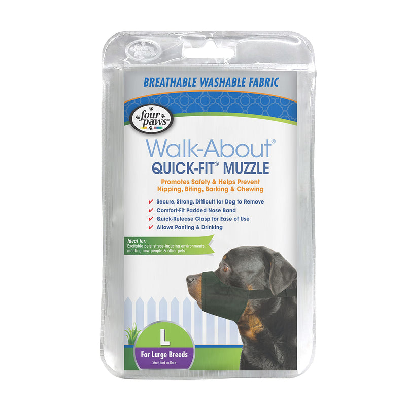 Four Paws Walk-About Quick-Fit Dog Muzzle 4 - Large 4-Large - PawsPlanet Australia