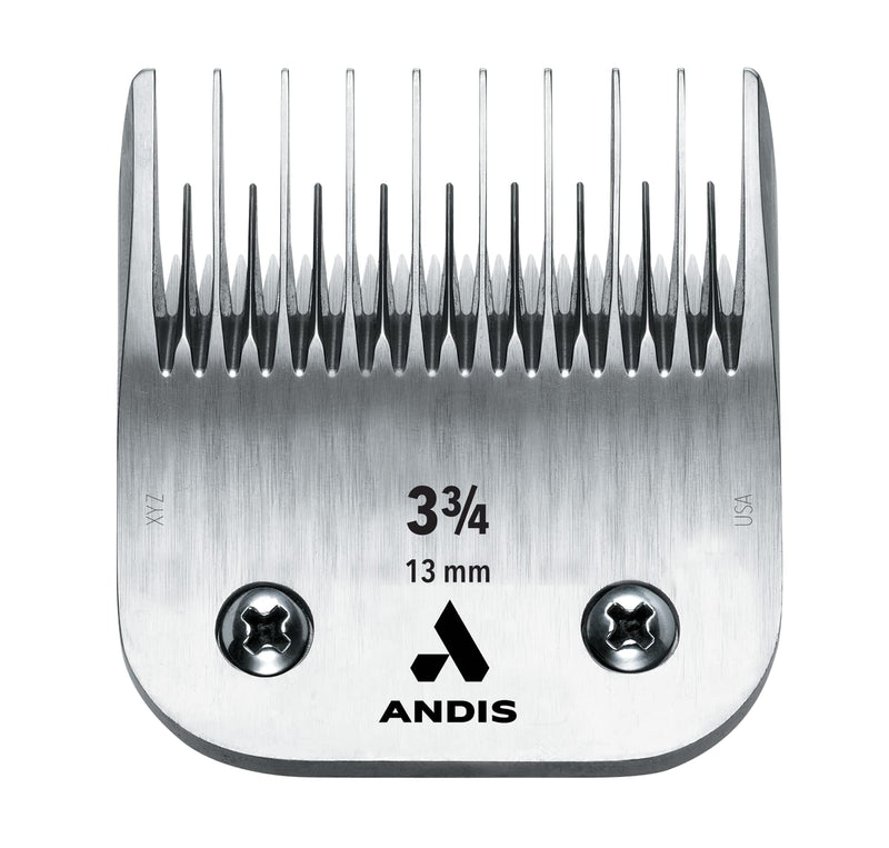 Andis – 64133, Ultra Edge Detachable Dog Clipper Blade – Comprised of Carbon-Infused Steel, Exclusive Hardening Process with 3-3/4-Inch Skip Tooth - for AGC, BDC Series - 1/2-Inch Cut Length, Chrome - PawsPlanet Australia