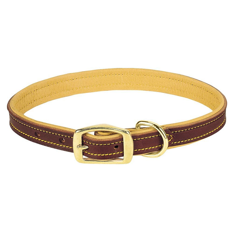 Weaver Leather Deer Ridge Collar, 5/8 x 11-Inch, Brown 1" x 23" - PawsPlanet Australia