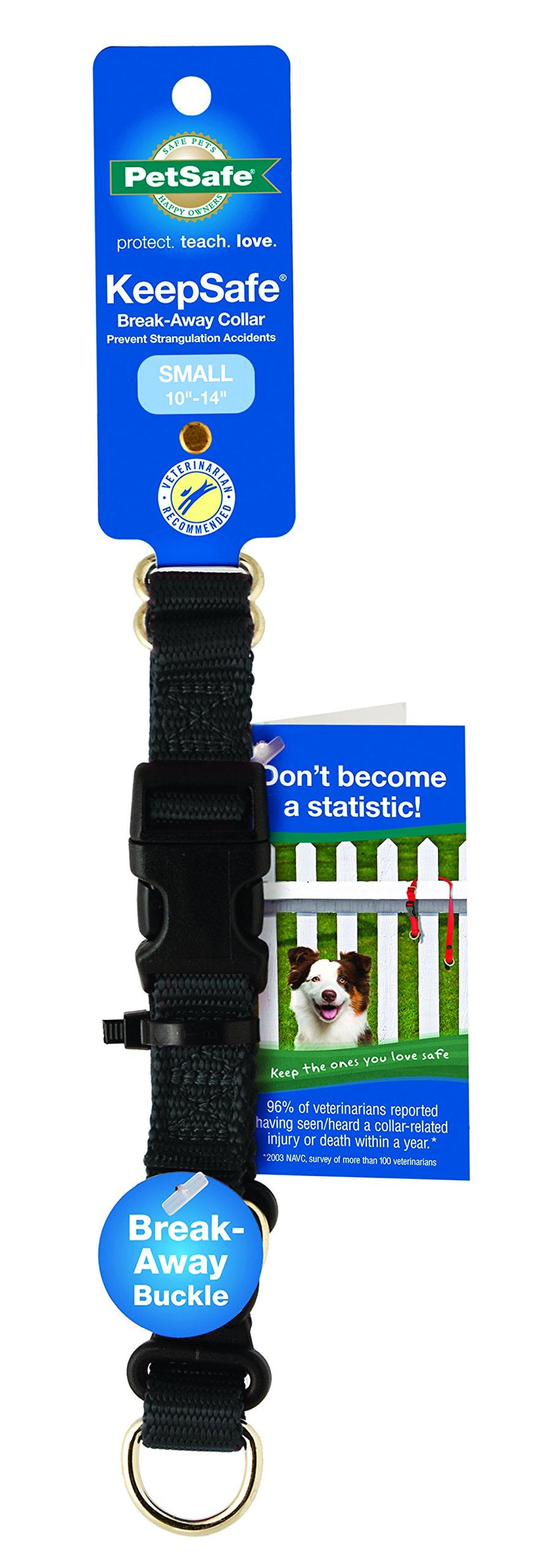 PetSafe KeepSafe Break-Away Safety Collar - Protects Dogs from Collar Accidents - Patented Break-Away Buckle - Durable Adjustable Design - Soft Nylon - PawsPlanet Australia