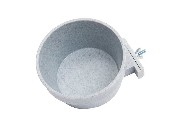 Lixit Quick Lock Removable Cage Bowls for Rabbits, Birds, Dogs, Cats, Gunea Pigs and Other Small Animals. (20oz, Granite) 20oz - PawsPlanet Australia