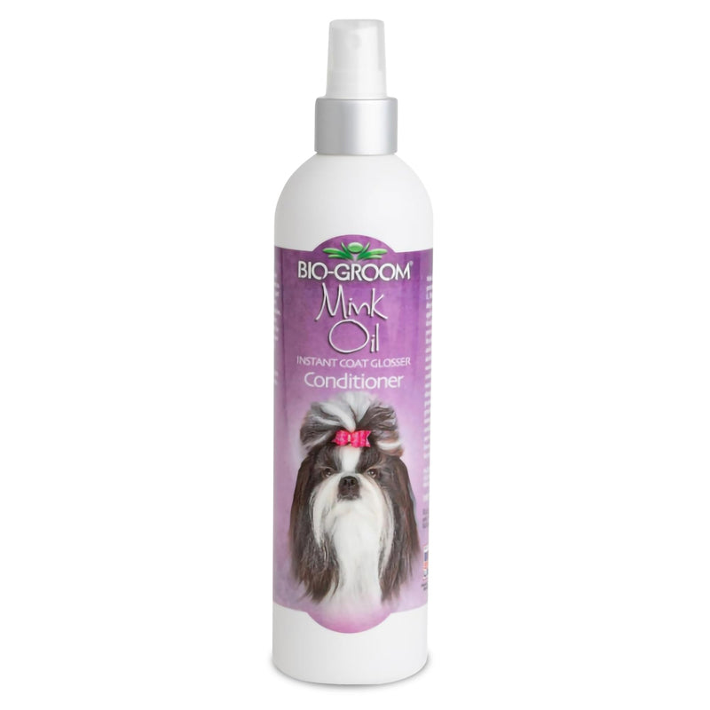 Bio-Groom Mink Oil Dog Conditioner Spray – Dog Sunscreen, Vitamin E, Non-Sticky, Dog Polish, Cat & Dog Grooming Supplies, Cruelty-Free, Made in USA, Dog Products – 12 fl oz 1-Pack - PawsPlanet Australia