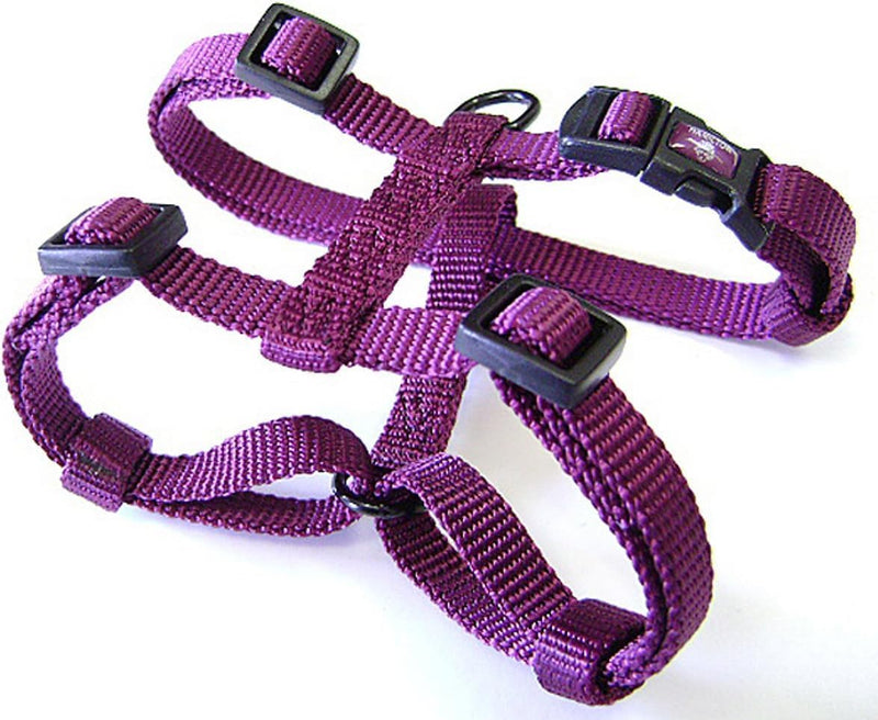 Hamilton Adjustable Comfort Nylon Dog Harness, Wine, 5/8" x 12-20" Small, 5/8" x 12-20" - PawsPlanet Australia