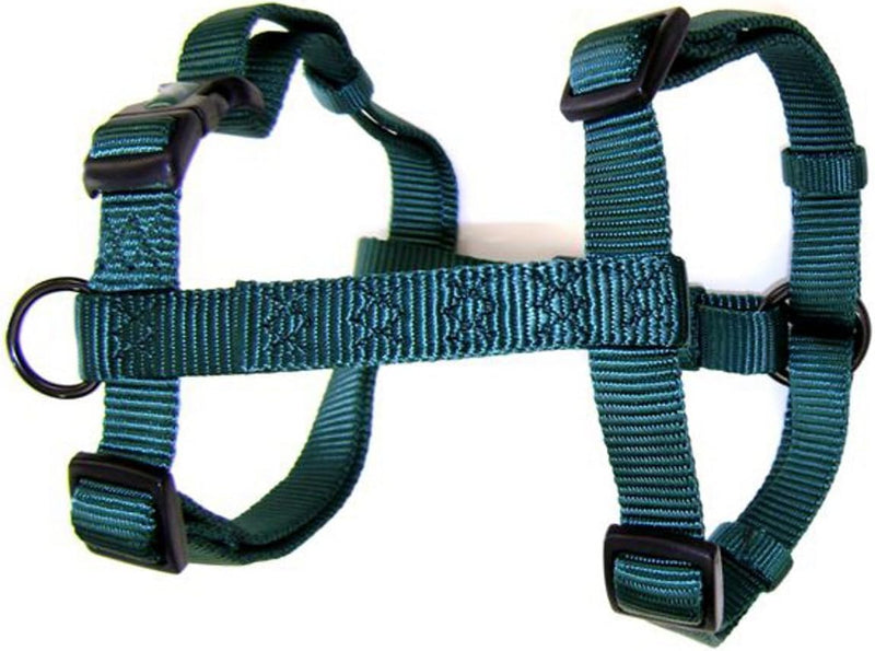 Hamilton Adjustable Comfort Nylon Dog Harness, Dark Green, 3/4" x 20-30" M, 3/4" x 20-30" - PawsPlanet Australia