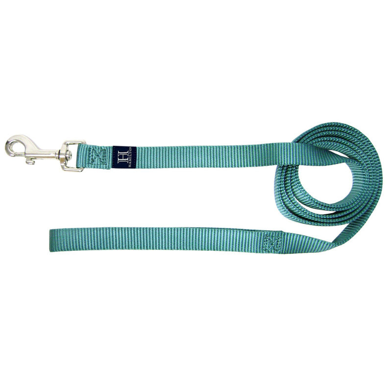 Hamilton Single Thick Deluxe Nylon Dog Leash with Swivel Snap, 1" by 6' Long, Teal - PawsPlanet Australia