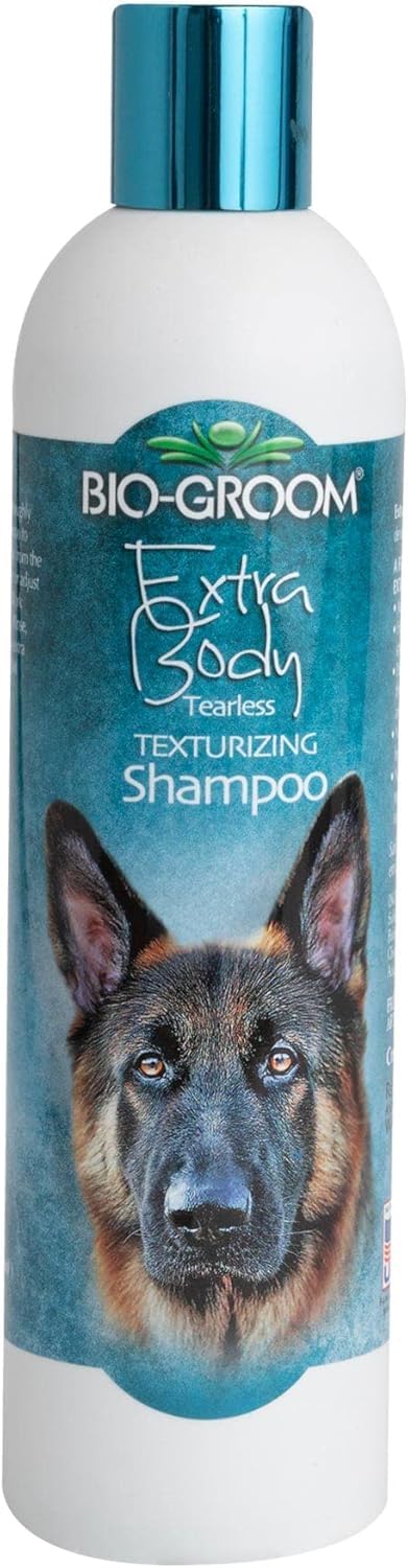 Bio-Groom Extra Body Texturizing Dog Shampoo - Tearless Puppy Shampoo, Dog Bathing Supplies, Cruelty-Free, Cat & Dog Grooming Supplies, Made in USA, Tear-Free Dog Products - 12 fl oz 1-Pack 12 oz - PawsPlanet Australia